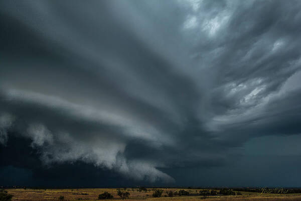 Supercell Poster featuring the photograph Stacked and Gnarly OKlahoma 2017 by Jesse POST