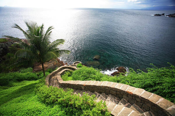 Steps Poster featuring the photograph Stairs To The Sea - Brazil by Luso
