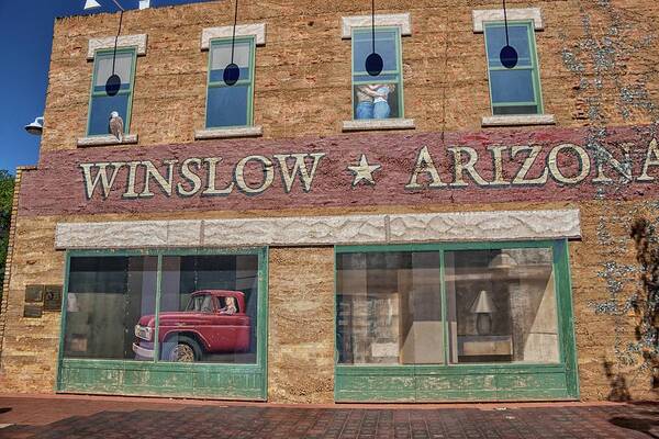 Winslow Poster featuring the photograph Standin On The Corner In Winslow No. 2 by Marisa Geraghty Photography