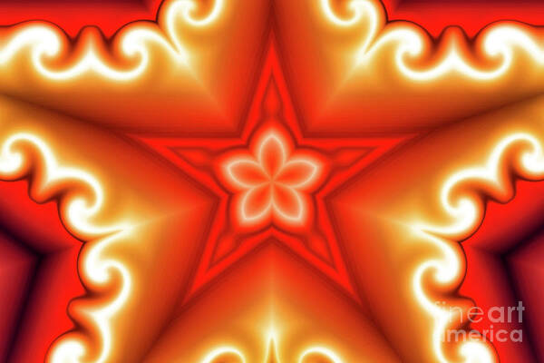 Star Poster featuring the digital art Starflower by Bill King