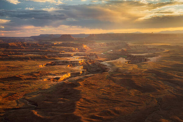  Poster featuring the photograph Sunset In Canyonland by Yimei Sun