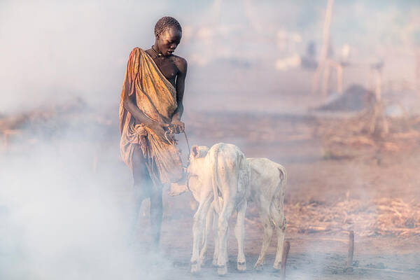 Mundari Poster featuring the photograph Symbiosis by Trevor Cole