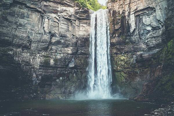Glamping Poster featuring the photograph Taughannock Falls by Dave Niedbala