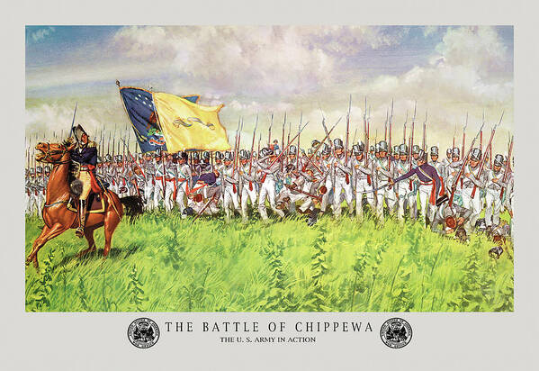 Chippewa Poster featuring the painting The Battle of Chippewa by H. Charles McBarron Jr.