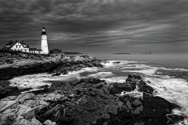 Portland Head Lighthouse Poster featuring the photograph The Beacon by Judi Kubes