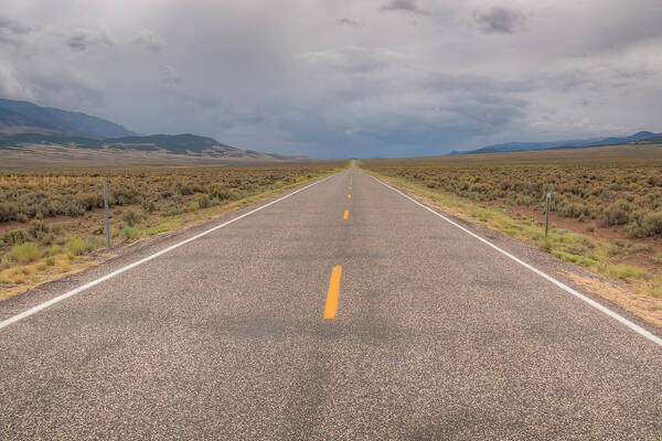 Utah Poster featuring the photograph The Long Road Ahead 01093 by Kristina Rinell