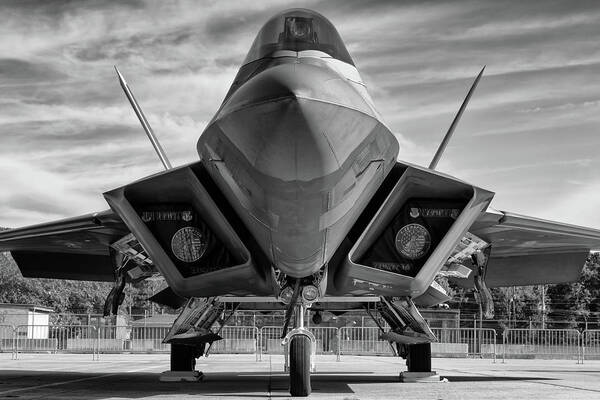 F22 Poster featuring the photograph The Raptor Waits by Chris Buff