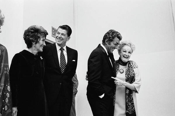 President Poster featuring the photograph The Reagans, Martin, and Diller by Ralph Crane