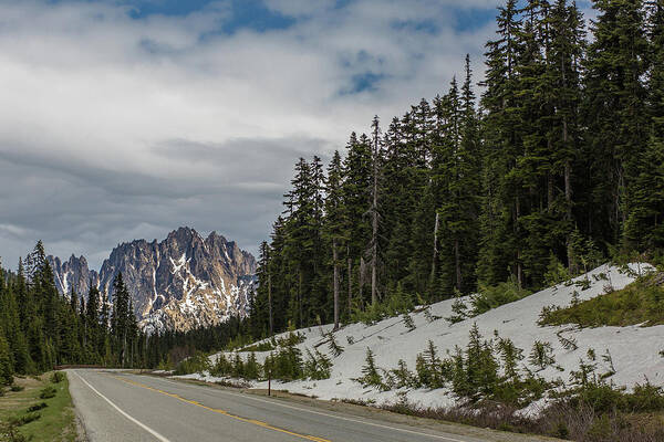 Mountain Poster featuring the photograph A mountain at the end of the road, North Cascades National Park, Washington by Julieta Belmont