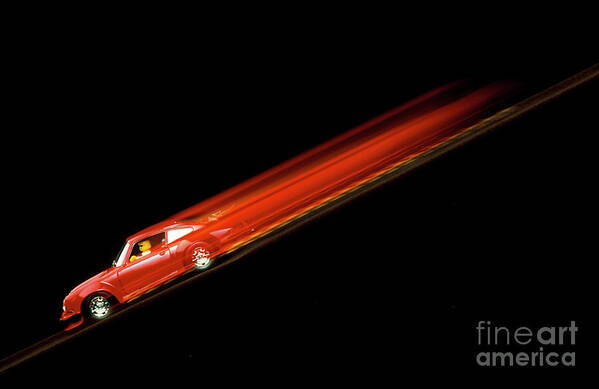 Blurred Poster featuring the photograph Toy Car by Martyn F. Chillmaid/science Photo Library