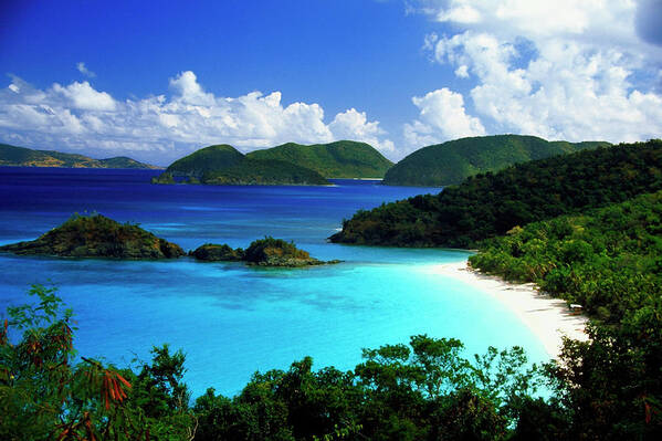 Scenics Poster featuring the photograph Trunk Bay, St. John, U.s. Virgin by Medioimages/photodisc