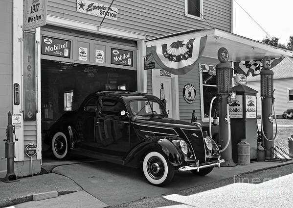 1937 Poster featuring the photograph Tune-up and Wash at Ernie's by Ron Long