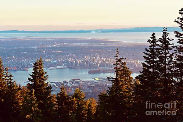 Cityscape Poster featuring the photograph Vancouver Vista From The Top by Gary F Richards