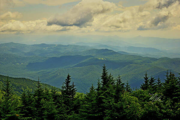 Mount Mitchell Poster featuring the photograph View From Mount Mitchell by Meta Gatschenberger