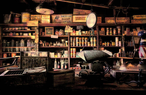 Vintage Poster featuring the photograph Vintage General Store 2 by Andrea Anderegg