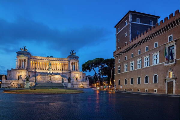 Estock Poster featuring the digital art Vittorio Emanuele Monument, Rome by Massimo Ripani