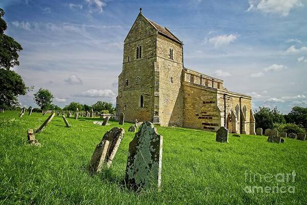 English Church Poster featuring the photograph Wadenhoe Church Northamptonshire by Martyn Arnold