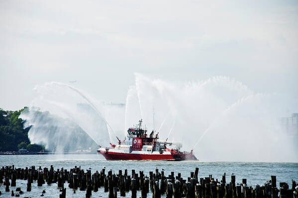 Fdny Poster featuring the photograph Water Boat by Jose Rojas