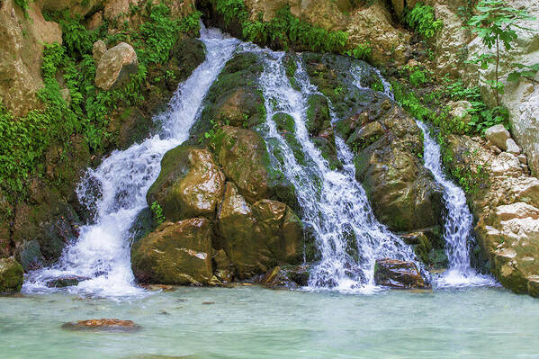 Waterfall Poster featuring the photograph Waterfall in Saklikent by Sun Travels