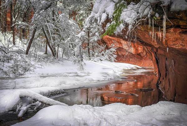 Sedona Poster featuring the photograph West Fork in Winter by Will Wagner