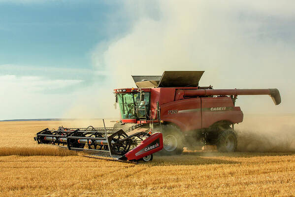 Combine Poster featuring the photograph Wheat and Chaff by Todd Klassy