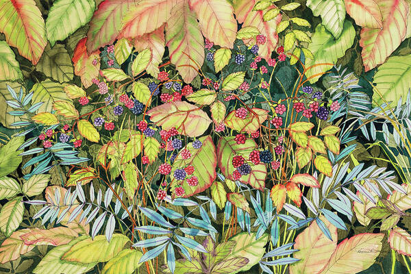 Berries Poster featuring the painting Wild Berries by Kathleen Parr Mckenna