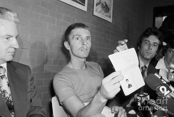 Young Men Poster featuring the photograph William Hayes Holding Passport by Bettmann