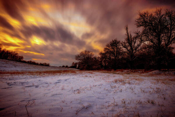 Worms Poster featuring the photograph Winter Dusk by Marc Braner