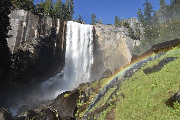 Vernal Falls Poster featuring the photograph Yosemite Valley's Vernal Falls by Ben Foster