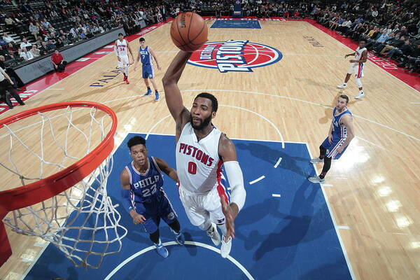 Andre Drummond Poster featuring the photograph Andre Drummond #1 by Brian Sevald