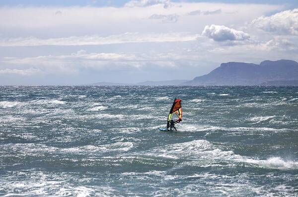 Windsurf Poster featuring the photograph Bordighera, maggio 2016. #1 by Marco Cattaruzzi