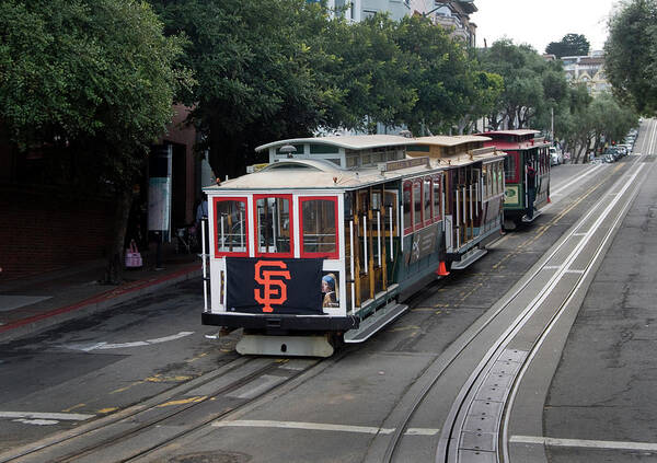 Hyde/powell Line Poster featuring the photograph Cable Car #1 by Robert Dann