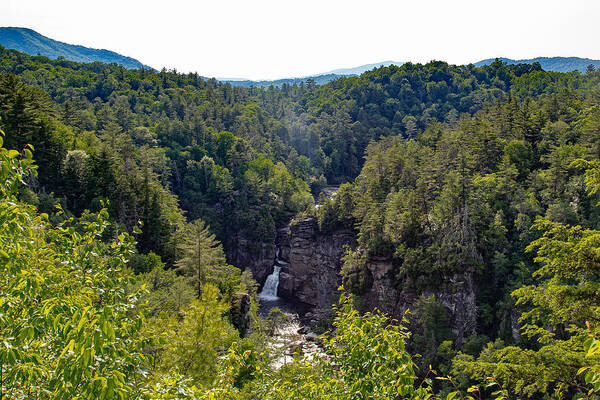 Waterfall Poster featuring the photograph Linville Falls #2 by Cindy Robinson