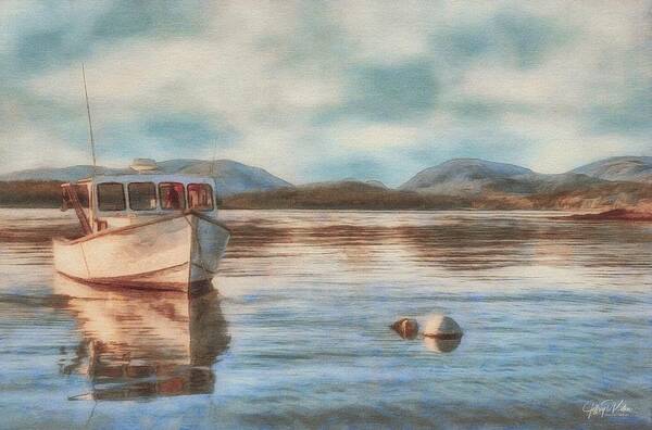 Acadia Poster featuring the painting Maine Boats 2 by Jeffrey Kolker