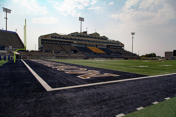 Montana State University Poster featuring the photograph Montana State University Bobcat Stadium #1 by Eldon McGraw