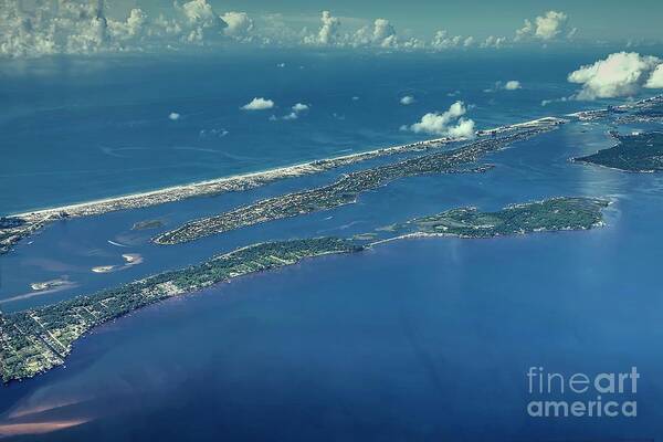 Ono Island Poster featuring the photograph Ono Island SouthWest Wide #1 by Gulf Coast Aerials -