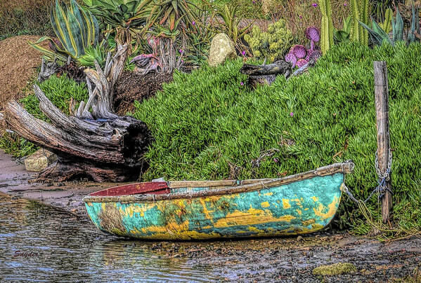 Row Boat Poster featuring the photograph Row Boat Baywood Park Detail #1 by Barbara Snyder