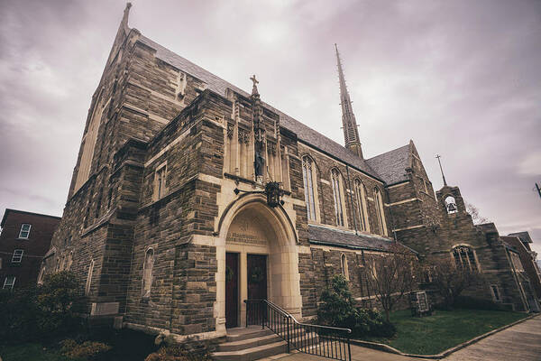 Afternoon Poster featuring the photograph St Johns Lutheran Church in Allentown #1 by Jason Fink