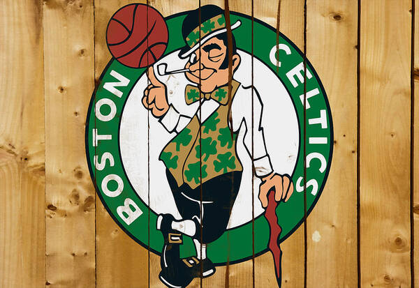 The Boston Celtics Poster featuring the mixed media The Boston Celtics 1b #2 by Brian Reaves