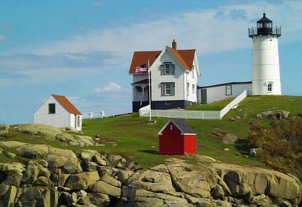 Nubble Poster featuring the photograph The Nubble #2 #1 by Lorraine Palumbo