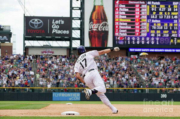 2nd Base Poster featuring the photograph Todd Helton #1 by Dustin Bradford