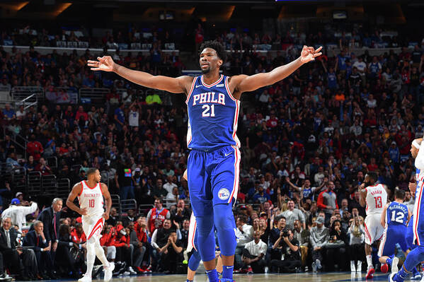 Joel Embiid Poster featuring the photograph Joel Embiid #14 by Jesse D. Garrabrant