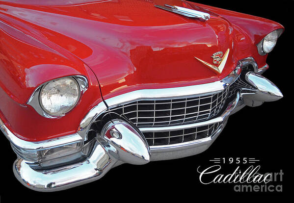 1955 Poster featuring the photograph 1955 Cadillac Poster by Ron Long