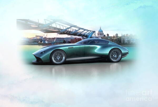 Aston Martin Poster featuring the digital art Aston Martin #2 by Jerzy Czyz