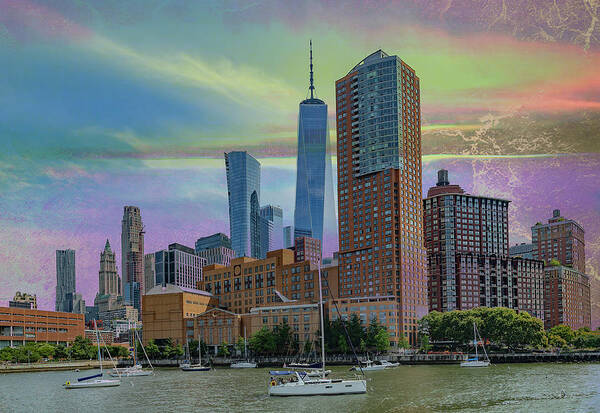 Battery Park City Poster featuring the photograph Battery Park City #2 by Cate Franklyn