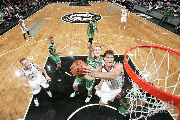 Brook Lopez Poster featuring the photograph Brook Lopez #2 by Nathaniel S. Butler