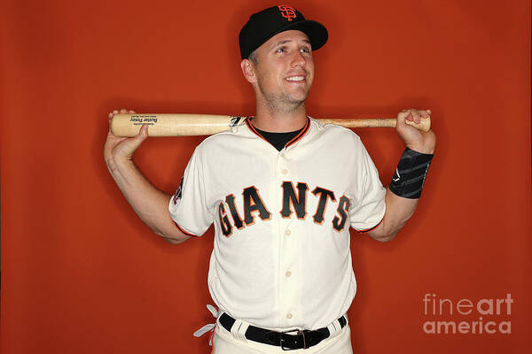 Media Day Poster featuring the photograph Buster Posey #2 by Patrick Smith