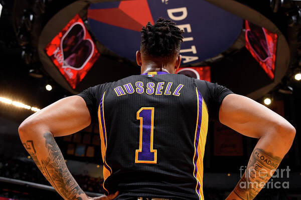 D'angelo Russell Poster featuring the photograph D'angelo Russell #2 by Andrew D. Bernstein
