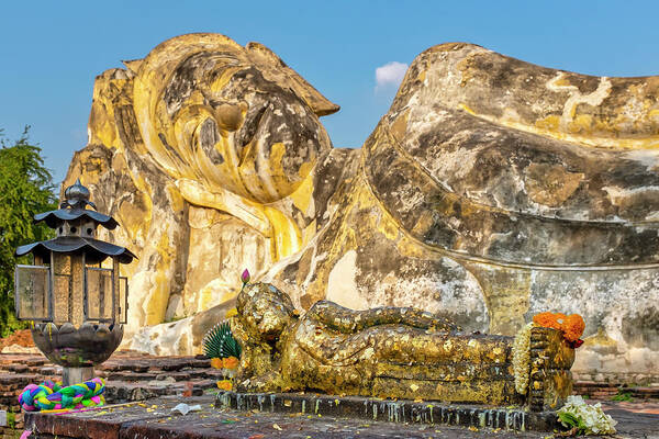 Thailand Poster featuring the photograph Reclining Buddha #2 by Fabrizio Troiani