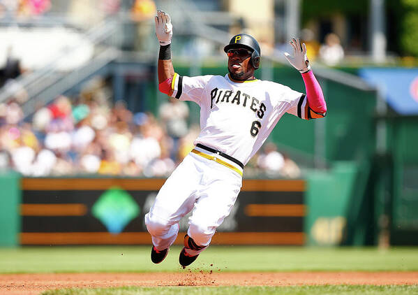 Following Poster featuring the photograph Starling Marte #2 by Jared Wickerham